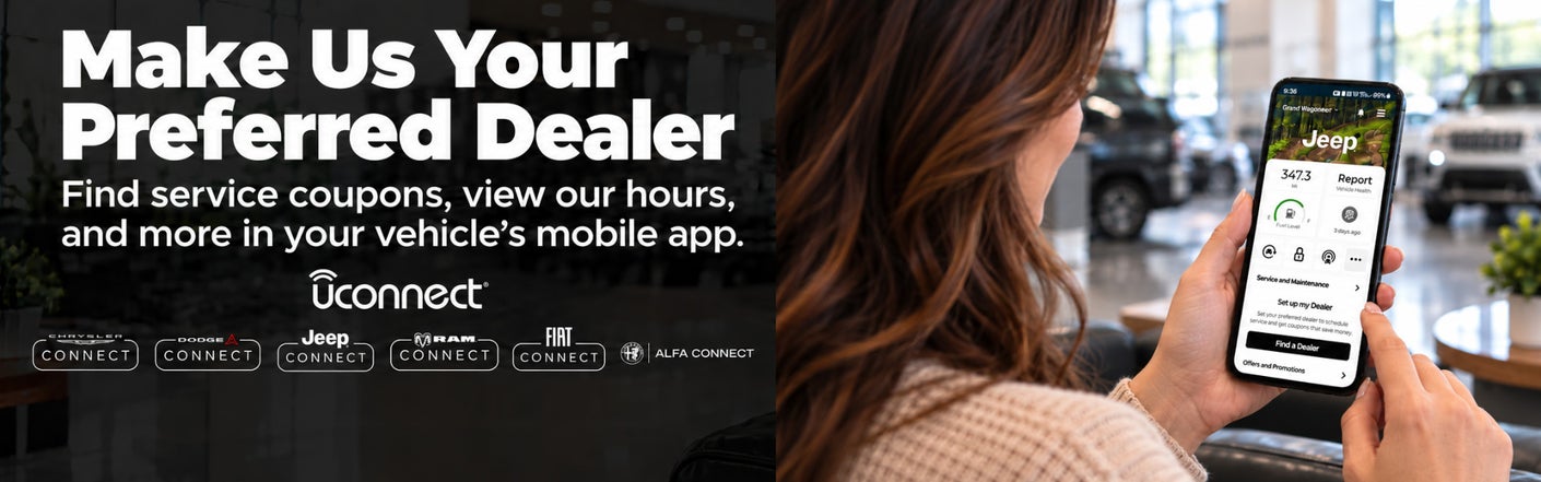 uconnect® make us your preferred dealer | Decorah Chrysler Dodge Jeep Ram in Decorah IA